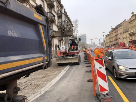 Umbau am Ettlinger Tor schränkt Autoverkehr ein