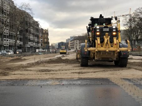 Das Verschwinden der Kräne kündet vom Endspurt Kriegsstraße