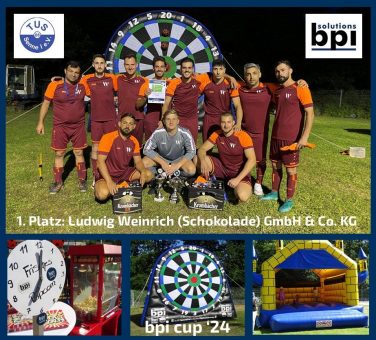 Der Gewinner beim großen Firmen-Fußballturnier der bpi solutions ist die Ludwig Weinrich (Schokolade) GmbH & Co. KG