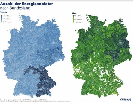 Verbraucher*innen wählen in Deutschland aus 1.196 verschiedenen Energieanbietern