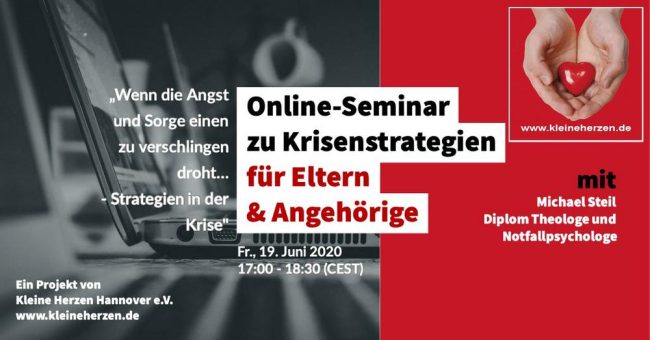 Neue Online-Seminare für Eltern & Angehörige und für Ärzte & Pflegekräfte