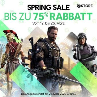 Spring Sale im Ubisoft Store bietet bis zu 75 Prozent Rabatt