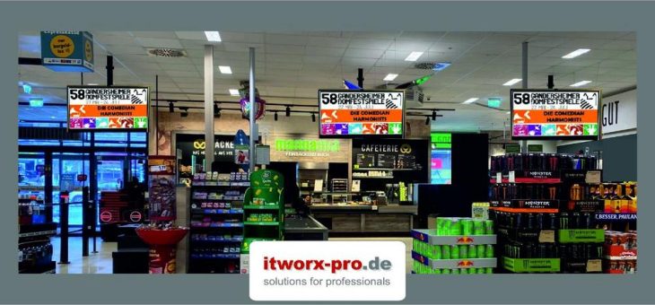 itworx-pro GmbH stattet weiteren Supermarkt in Hildesheim mit Digital Signage Komplettlösung aus