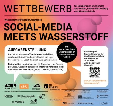 Social Media meets Wasserstoff – Wettbewerb für Schülerinnen und Schüler