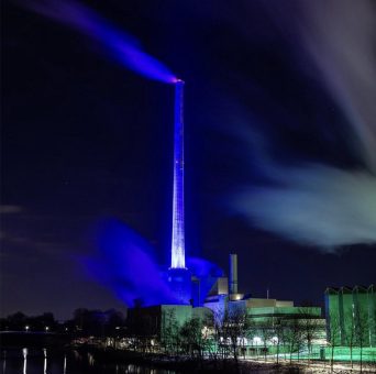 Energie SaarLorLux erneut Partner des Filmfestival Max Ophüls Preis – „Haus der Zukunft“ und Kraftwerksschornstein erstahlen in den Festivalfarben