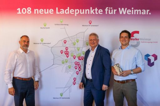 108 Neue Ladepunkte für E-Autos in Weimar