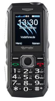 simvalley MOBILE 4G-Outdoor-Handy XT-400, IP67, Dual-SIM, Radio, 2″-/ 5,08-cm-Farbdisplay