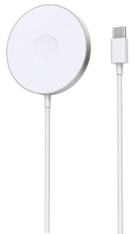 Callstel Kabelloses 3in1-Ladepad, Qi- & MagSafe-kompatibel, 2,5-15 Watt, 30 cm