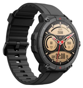 newgen medicals GPS-Fitness-Uhr SW-510 mit Full-Touch-Glas-Display, Freisprechen, SpO2