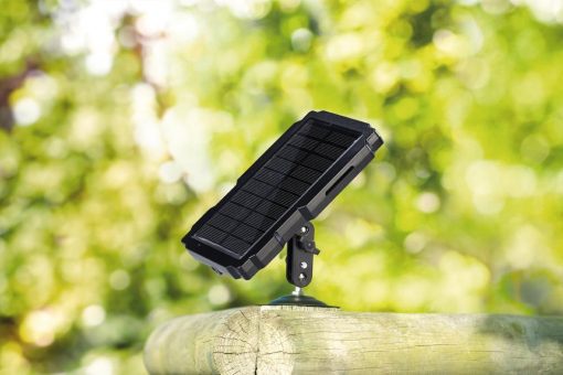 VisorTech Akku-Solarpanel PB-68.solar für Wild- und Outdoor-Kameras, 6 & 12 Volt, 5.000 mAh