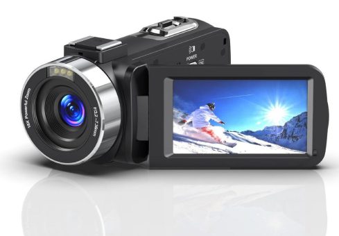 Somikon 8K-UHD-WLAN-Camcorder DV-910.uhd, IPS-Touchdisplay, 48 MP, 18-facher Zoom, App