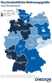 Hausratversicherung: In Hamburg und Berlin sind Wohnungen am kleinsten