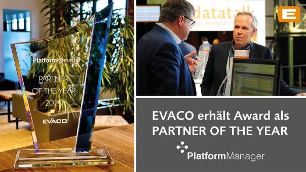 PlatformManager zeichnet EVACO als „Partner of the year 2020“ aus