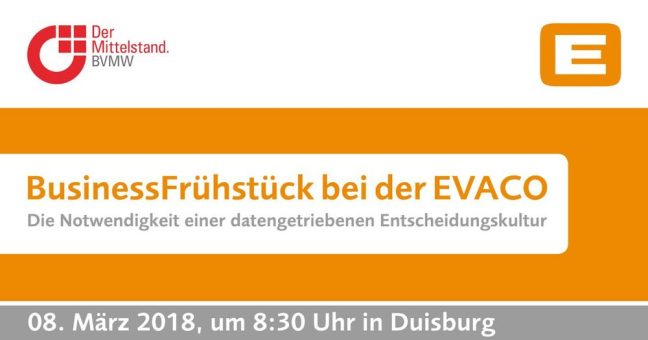 BusinessFrühstück bei der EVACO: Leichter Einstieg in Business Analytics