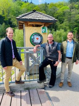 Neuer frei zugänglicher AED-Defibrillator an der Geroldsauer Mühle in Baden-Baden