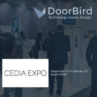 DoorBird präsentiert innovative intelligente Türlösungen auf der CEDIA 2024