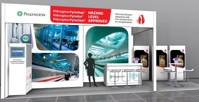 Schutz auf Schienen: Pilkington-Brandschutzglas auf der InnoTrans 2024