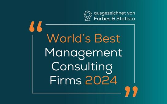 Convista als eine der „World’s Best Management Consulting Firms 2024“ ausgezeichnet