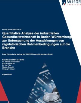 Industrielle Gesundheitswirtschaft in Baden-Württemberg: Bruttowertschöpfung von mehr als 19 Milliarden Euro