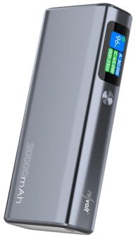 revolt Powerbank PB-420, 20.000 mAh, 130 Watt, OLED-Farbdisplay, PD 100 Watt, USB-A 30 Watt