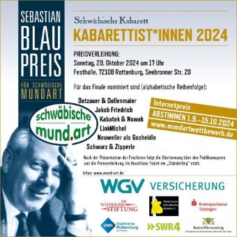 Innovatives I-Düpfele beim Sebastian-Blau-Preis für Kabarett