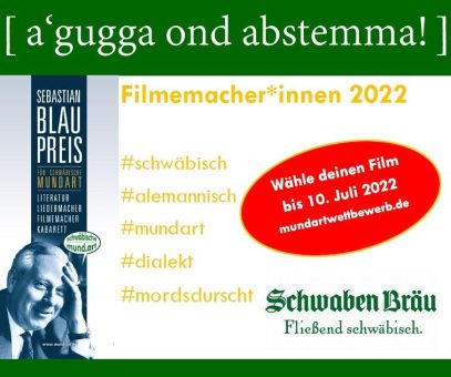 Mundart in der Schule und Filmpreis im Zentrum