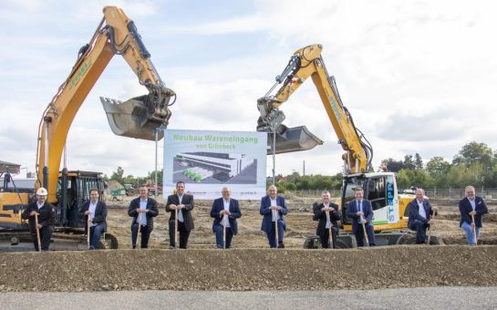 Grünbeck: Spatenstich des neuen Logistikzentrums für die Warenannahme