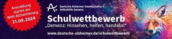 Kreativer Schulwettbewerb mit Preisgeld startet unter dem Motto „Demenz: Hinsehen, helfen, handeln!“