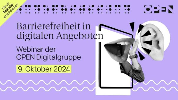 Einladung zum offenen Webinar „Barrierefreiheit in digitalen Angeboten“