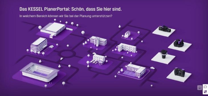 Neues PlanerPortal von KESSEL ist online