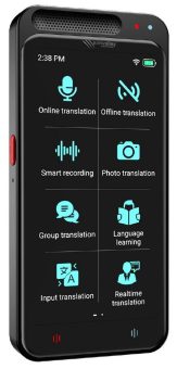 simvalley MOBILE Mobiler KI-Echtzeit-Sprachübersetzer TTL-139, 139 Sprachen, ChatGPT-Assistent