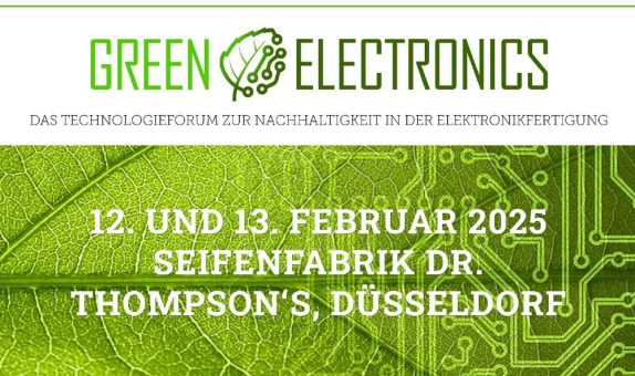 STEGO Elektrotechnik ist Mitveranstalter der nächsten GREEN ELECTRONICS, dem Forum für Nachhaltigkeit in der Elektronikfertigung