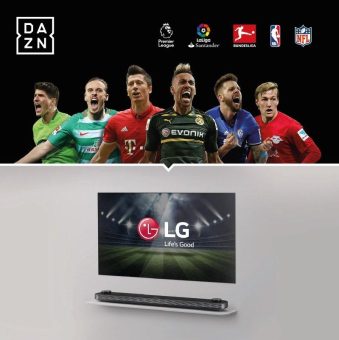 Passend zum Bundesliga-Start: Ein Jahr DAZN-Sport-Streaming für Käufer von LG Premium-TVs