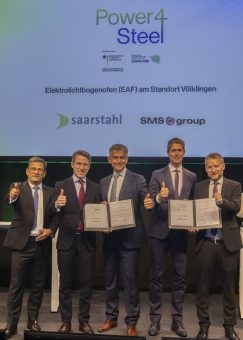 SMS group und Saarstahl, Teil der SHS – Stahl-Holding-Saar, arbeiten gemeinsam an der Erreichung der CO2-Neutralität mit einem modernen, leistungsstarken Elektrostahlwerk