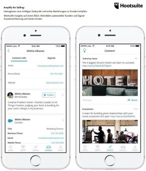 Mehr Umsatz durch Social Selling: Hootsuite launcht Amplify for Selling