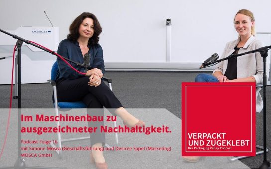 Neuer Packaging Valley Podcast: Im Maschinenbau zu ausgezeichneter Nachhaltigkeit