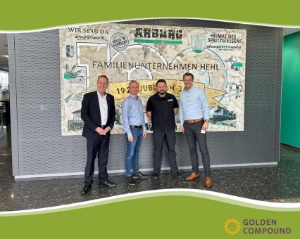 Effizienzsprung bei nachhaltigen Materialien: 30% schnellere Verarbeitung dank Kooperation von Golden Compound und Arburg!