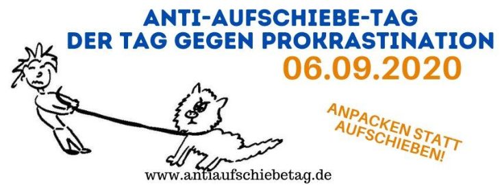 Gratis Online-Kongress zum Anti-Aufschiebe-Tag am 06.09.2020