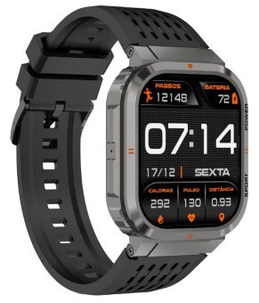 newgen medicals Fitness-Smartwatch SW-550, 20 Tage Laufzeit, Always-on-Display, ChatGPT, IP68