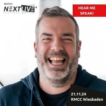 Stefan Lohmann als Speaker beim Nextlive Festival bestätigt