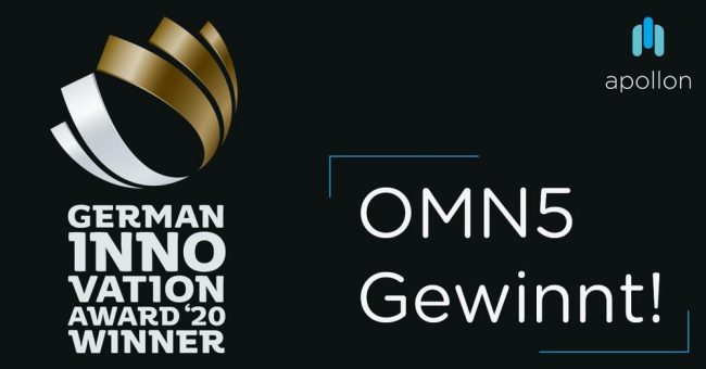 OMN5 gewinnt den German Innovation Award 2020