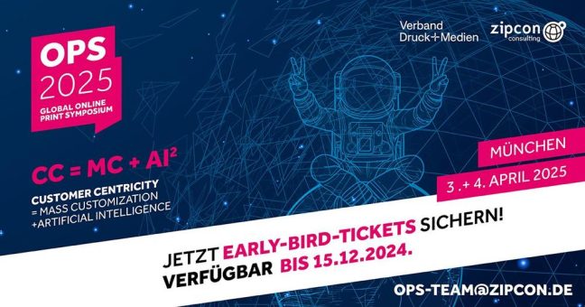 Online Print Symposium 2025: Early-Bird-Tickets sowie Partner- und Supporter-Pakete verfügbar