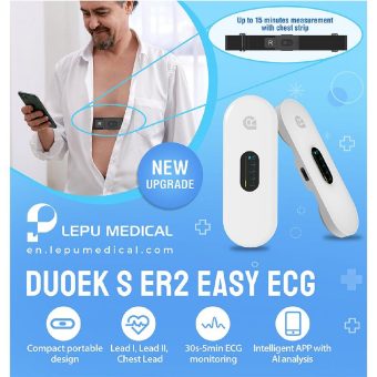 Neu im MindTecStore: Lepu Medical DuoEK™ ER2-S – Mobiles EKG-Gerät für zuverlässige EKG-Messungen zu Hause