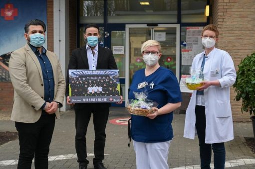 Fußballer brachten Ostergeschenke ins Eli