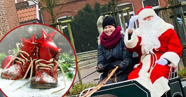 Nikolaus in Otterndorf: Mit der Kutsche durch die Innenstadt