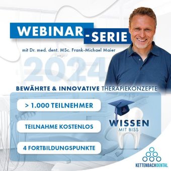 Das Webinar-Konzept von Kettenbach Dental auch dieses Jahr wieder sehr erfolgreich – in 2025 setzt sich die Serie fort