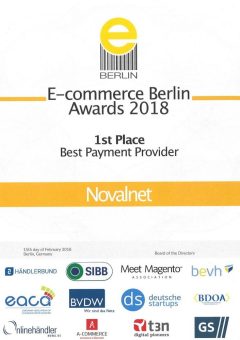 Novalnet ist erneut “Best payment provider”