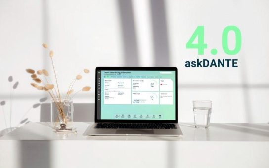 Modernes Interface im Bereich Zeiterfassungssysteme – askDANTE begrüßt neue Softwareversion 4.0