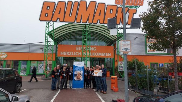 Team des Globus-Baumarktes in Neustadt an der Weinstraße setzt sich für herzkranke Kinder ein