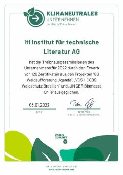 Klimaschutz wird bei itl auch in 2022 großgeschrieben